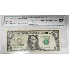 UNITED STATES OF AMERICA 1998 . ONE 1 DOLLAR BANKNOTE . ERROR . INSUFFICIENT INK